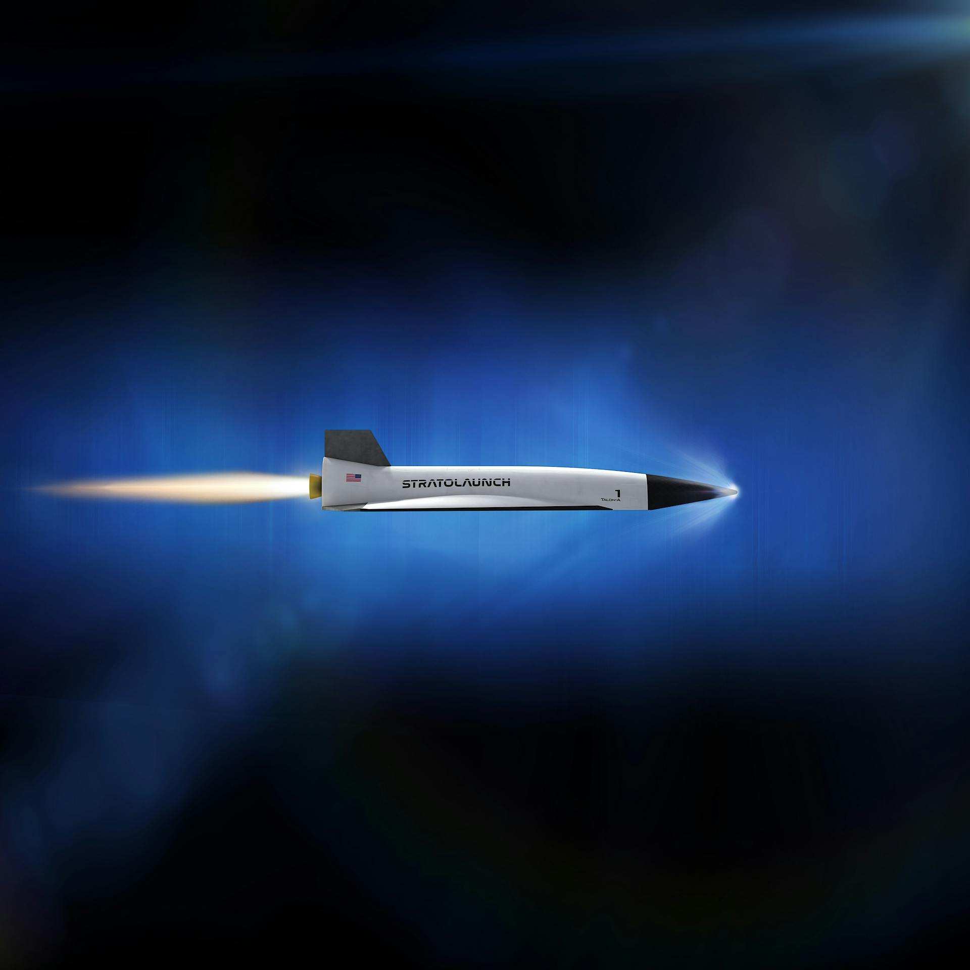 Illustration of Talon-A Aircraft flying